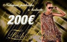 Nákupná poukážka 200EUR